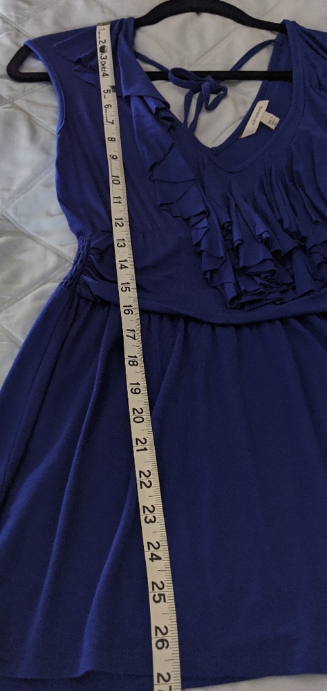 Boston Proper Double V Ruffle Tank - Picture 4 of 5